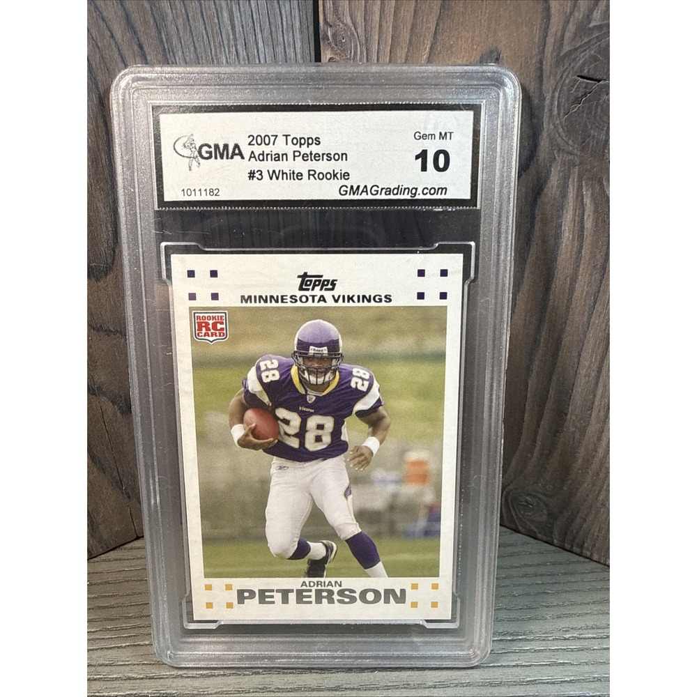 2007 Topps Chrome GMA 10 - Adrian Peterson  Rookie Card - Vikings #3‎